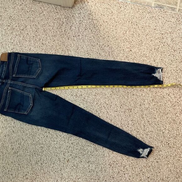 American Eagle super super stretch jegging size 2 US regular dark wash denim - Picture 3 of 7